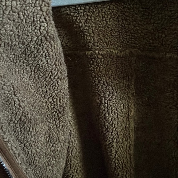 Brown microsuede jacket. Size L.  Weatherproof garment co. brand - Picture 6 of 16